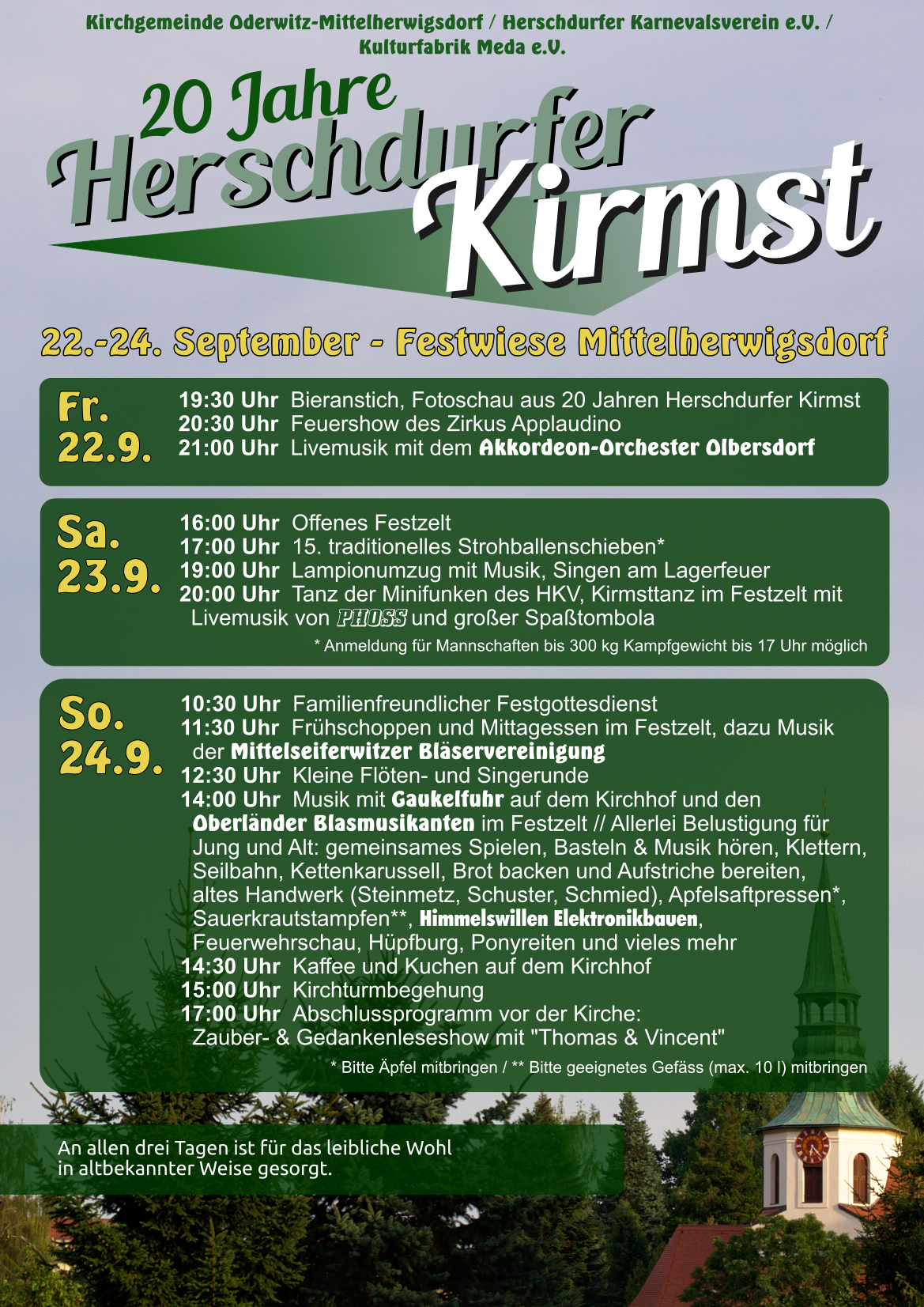 Veranstaltungsplakat der Kimrst 2023 in Mittelherwigsdorf